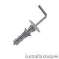 Hmoždinka plastová s kuželem HPK-L se skobou M4, 8x40 mm, polyamid - 1/2